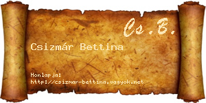 Csizmár Bettina névjegykártya